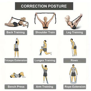 YETFUL, cinturón <span class=keywords><strong>de</strong></span> baile <span class=keywords><strong>de</strong></span> entrenamiento <span class=keywords><strong>de</strong></span> gimnasio <span class=keywords><strong>de</strong></span> varios segmentos personalizado, bandas <span class=keywords><strong>de</strong></span> tracción digitales elásticas para Yoga, correa elástica, correas <span class=keywords><strong>de</strong></span> tensión Asana, cuerdas - Product Image 3