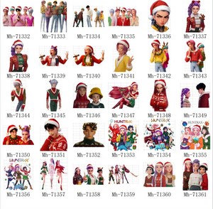 Personalizado último Popular Demon Hunter hoja de <span class=keywords><strong>vinilo</strong></span> pegatina de transferencia de calor DTF Transferencia de Calor pegatina para ropa - Product Image 2