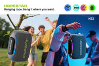 Enceinte portable Hopestar H72 70W pour extérieur, étanche IPX7, avec lumière rythmique RGB et basses profondes, idéale pour les fêtes et le camping