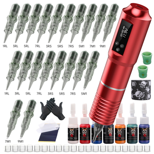 Máquina de Tatuaje Inalámbrica Profesional, Kit Completo para Artistas del Tatuaje Corporal, Suministro al por Mayor para Uso Profesional - Product Image 2