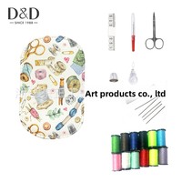 Kit de couture de voyage portable avec étui à fermeture éclair, ensemble d'accessoires de couture d'urgence pour la réparation de vêtements à domicile, pratique pour l'hôtel et le bureau