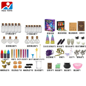 Kit Scientifico per Bambini, Educazione Precoce, Set Creativo Fai-da-Te, Vasetti Magici, Set di Piccole Bottiglie Magiche con Espositore - Product Image 4