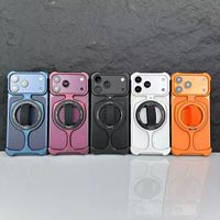Étui de téléphone en alliage d'aluminium Série Trophy pour iPhone 18 Pro Max 17 Pro Max 16 Pro Max, support rotatif à 360° antichoc