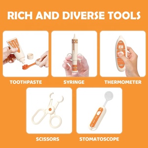 Ensemble de jeu éducatif de <span class=keywords><strong>médecin</strong></span> Koala Diary avec des outils fonctionnels et un son de battement de cœur pour les tout-petits, jouet d'apprentissage préscolaire - Product Image 3