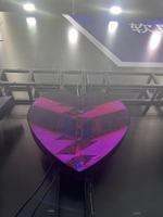 Écran LED circulaire d'intérieur rideau LED flexible LED mur vidéo LED flexible écran d'affichage incurvé en solde