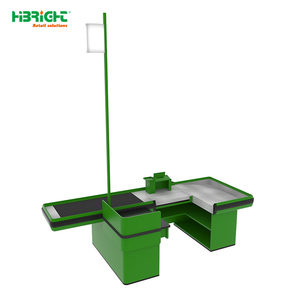 High Quality Fashionable Appearance High Definition Screen Automatic Moving Belt Self Checkout <b>Counter</b> Highbright HBE-CC-134 - Product Image 2