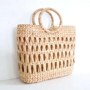 Bolso de compras ecológico vintage de jacinto de agua para mujer precio al por mayor bolso con logotipo personalizado bolsos personalizados ecológicos - Product Image 5