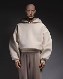 Sudadera con capucha extragrande de 600 g/m² con hombros caídos y estampado, estilo urbano, para hombre, otoño, de Yingling Wholesale Custom - Product Image 4
