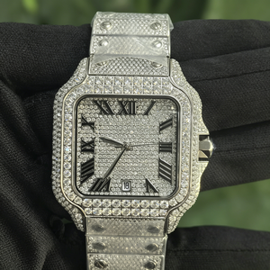 <span class=keywords><strong>Reloj</strong></span> Bussdown Iced Out Moissanite con 3302 piezas y 19.2 quilates, aprobado por el probador de diamantes, de acero inoxidable para hombre, ideal para discoteca. - Product Image 3