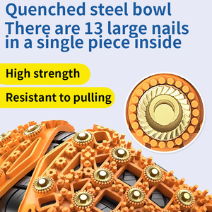 Cadenas de <span class=keywords><strong>nieve</strong></span> antideslizantes de tendón de res <span class=keywords><strong>para</strong></span> neumáticos de coche, diseño seguro, 165cm-255cm, venta al por mayor - Product Image 4
