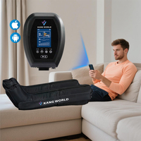 Bottes de massage compressives KANGWORLD à pression d'air, batterie au lithium, contrôle de la minuterie, haute qualité, amélioration de la circulation sanguine
