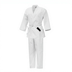 Women's White <b>Karate</b> Gi 100% Cotton Breathable Martial Arts Uniform Regular Fit Adult Size - Product Image 2