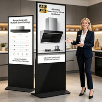 Layar Digital Signage Lantai Terbaik 43 Inch Full HD untuk Promosi Merek di Jendela Toko Ritel