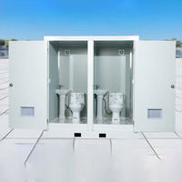 Cabine de toilette portable en acier respirant pour usage extérieur dans les parcs, les hôtels, les hôpitaux, conception de conteneur en kit