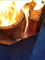 Brasero extérieur autoportant moderne en acier personnalisé à bioéthanol avec gril barbecue PT09