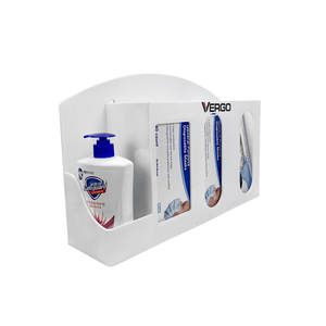 Vente en gros, station d'hygiène, support mural à 3 compartiments pour gants médicaux en acrylique, distributeur de gants jetables - Product Image 6