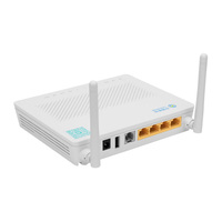 Fibra de módem se GPON ONU HS8545M 1GE + 3FE LAN + 2,4G WIFI 2dbi WIFI ONU GEPON ONU XPON ONT para FTTH