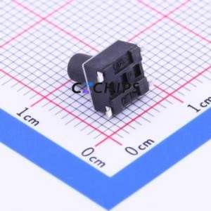 KAN0642-0801C1-L42 Tactile Switch SMD-4P,6x6mm Switch Single Pole Single Throw Round Button Vertical Mount 6mm - Product Image 2