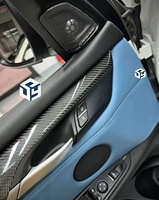 Housse de siège de voiture de style sport de luxe 5 places, design en cuir Nappa respirant, spécifique aux modèles BMW Série 4