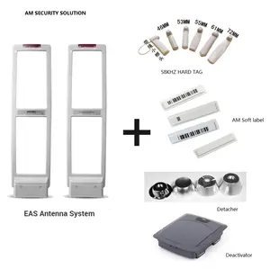 Solución antirrobo de frecuencia AM para prendas de vestir, para tiendas de ropa, 58kHz, antena AM, rango de detección largo, puerta alarmante