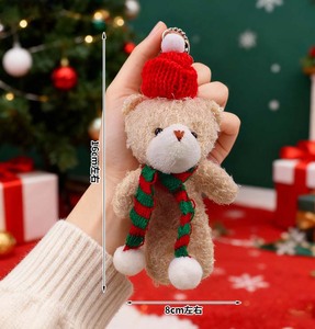 Oso de Peluche Navideño, Adornos Colgantes, Muñecos, Disfraces de Oso, Regalos Navideños, Hechos a Mano - Product Image 3