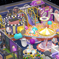 Équipement de terrain de jeu intérieur pour enfants sur mesure, ensemble de jeux souples, piscine à balles, construction en bois/PVC/vinyle/acier pour usage commercial