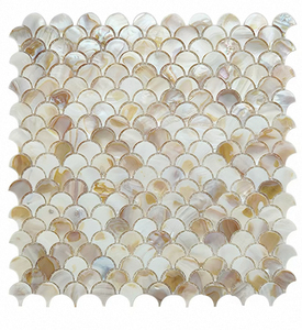 Mosaïque de coquilles de palourde naturelles KASARO, carreaux décoratifs autocollants pour murs de salle de bain, fournisseur de décoration commerciale en Chine - Product Image 2