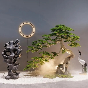 Grand Bonsaï Unique en Cèdre Japonais, Magnifique Arbre d'Olivier Artificiel en Plastique, Grand Arbre Banyan - Product Image 5