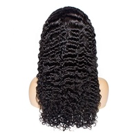 Peluca de Encaje Frontal HD, Cabello Virgen Largo con Ondas Profundas de 18-24 Pulgadas, Densidad 150%, Línea de Cabello Natural, Talla Pequeña/Grande