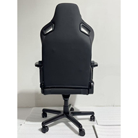Chaise de jeu Kaiser 3 Anda en cuir de fibre de carbone noir complet Chaise de jeu robuste de grande taille pour les personnes grasses Chaise d'ordinateur de bureau