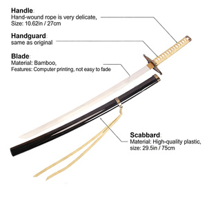 Espada Zanpakou del Demonio Blackwing de Ulquiorra de la Serie de <span class=keywords><strong>Anime</strong></span> Japonés <span class=keywords><strong>Bleach</strong></span>, Arma de Madera, Accesorio de Cosplay - Product Image 4