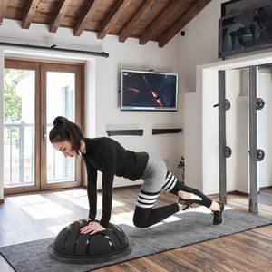 Haute qualité 60cm Gym Fitness demi-balle d'exercice pas cher saut stabilité personnalisé <span class=keywords><strong>Yoga</strong></span> balle d'équilibre Durable caractéristique Point Massage - Product Image 5
