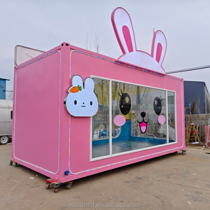 Carrito de Comida Móvil con Temática de <span class=keywords><strong>Conejos</strong></span> - Puesto de Venta Comercial con Marca Personalizada, Ideal para Parques Temáticos, Venta Ambulante y Eventos Temáticos - Product Image 1