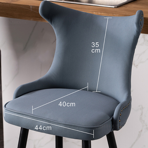 Sgabelli da Bar Moderni e Minimalisti in Flanella, Sgabelli Alti da <span class=keywords><strong>Cucina</strong></span>, Vendita all'Ingrosso, Qualità Commerciale, OEM, Misure Personalizzate, Direttamente dalla Fabbrica - Product Image 5