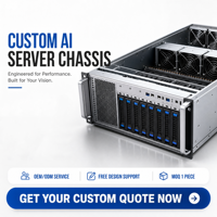 Boîtier de serveur IA multi-tailles en tôle sur mesure TZR OEM pour calcul GPU haute densité