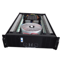 H Sınıfı Profesyonel Güç Amplifikatörü 2 Kanal 4000W Kanal Başına Yüksek Güçlü 2CH Sahne DJ Ses Amplifikatörü Toroidal Transformatörlü