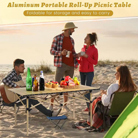 Table pliante extérieure légère et portable pour le camping, vente en gros en extérieur