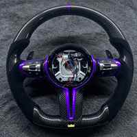 Volant de voiture en suède et fibre de carbone, compatible avec BMW X5 F15 F20 F10 F30 F32 F36 F60 M3 M4 F80 F82 E90 E91 E60 E70