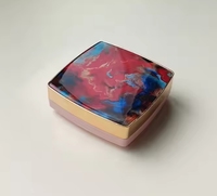Récipient de poudre compact en plastique ABS carré classique étui de fondation vide pour emballage cosmétique Blush et stockage de coussin BB