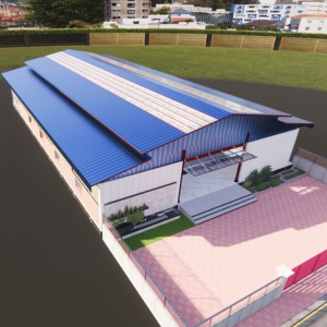 Thiết Kế Hiện Đại Thương Mại Đúc Sẵn Kết Cấu Thép Xây Dựng Kim Loại Không Gian Khung Prefab Kho - Product Image 2