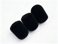Housse anti-vent sphérique en mousse de polyuréthane noire de haute qualité pour microphone de studio TV coloré