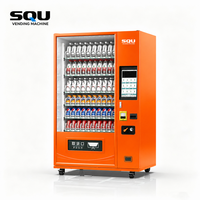 Distributeur automatique de produits surgelés de la marque SQU avec écran tactile de 15,6 pouces, fonction SDK multi-paiements, basé sur le cloud, et fourniture gratuite de pièces de rechange pendant un an
