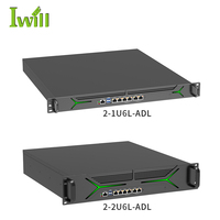Serveur Rack 2U 12e 13e génération I3 I5 I7 6 ports LAN 2 SFP+ 4 SFP+ Serveur Pare-feu