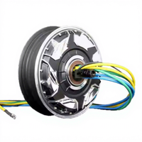 Moteur de vélo électrique 10 pouces 3000W sans balais à aimant permanent, double capteur Hall 50H, frein à disque amélioré pour trottinette, étanche, efficacité IE4