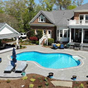 Kit de Piscina prefabricada para la familia de Hotel & Resort con azulejos de fibra de vidrio enterrados y Cascada-para uso doméstico - Product Image 2