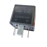 Relais automobile authentique Connectivity V23136-B1-X104 12V 40A 4 broches F4A pour commande de moteur de ventilateur ABS TE