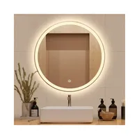 Nuevo Espejo Inteligente Circular Táctil Antivaho con Diseño Moderno y Simple, Espejo Redondo para Baños de Hotel