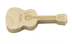 Clé USB en bois Izable en forme de guitare, stylo en bambou naturel avec stockage 3.0 2 Go/4 Go/8 Go/16 Go pour cadeau promotionnel - Product Image 3