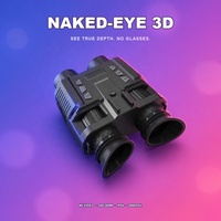 Jumelles de vision nocturne 3D à l'œil nu, lunettes 4K montées sur la tête, IR 850nm, 7 vitesses, 300m, zoom 8X, photo