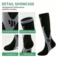 Médias sportifs |   Chaussettes en nylon personnalisées pour hommes et femmes, respirantes, pour la course à pied, le ski, le cyclisme en plein air, antidérapantes, chaussettes de football